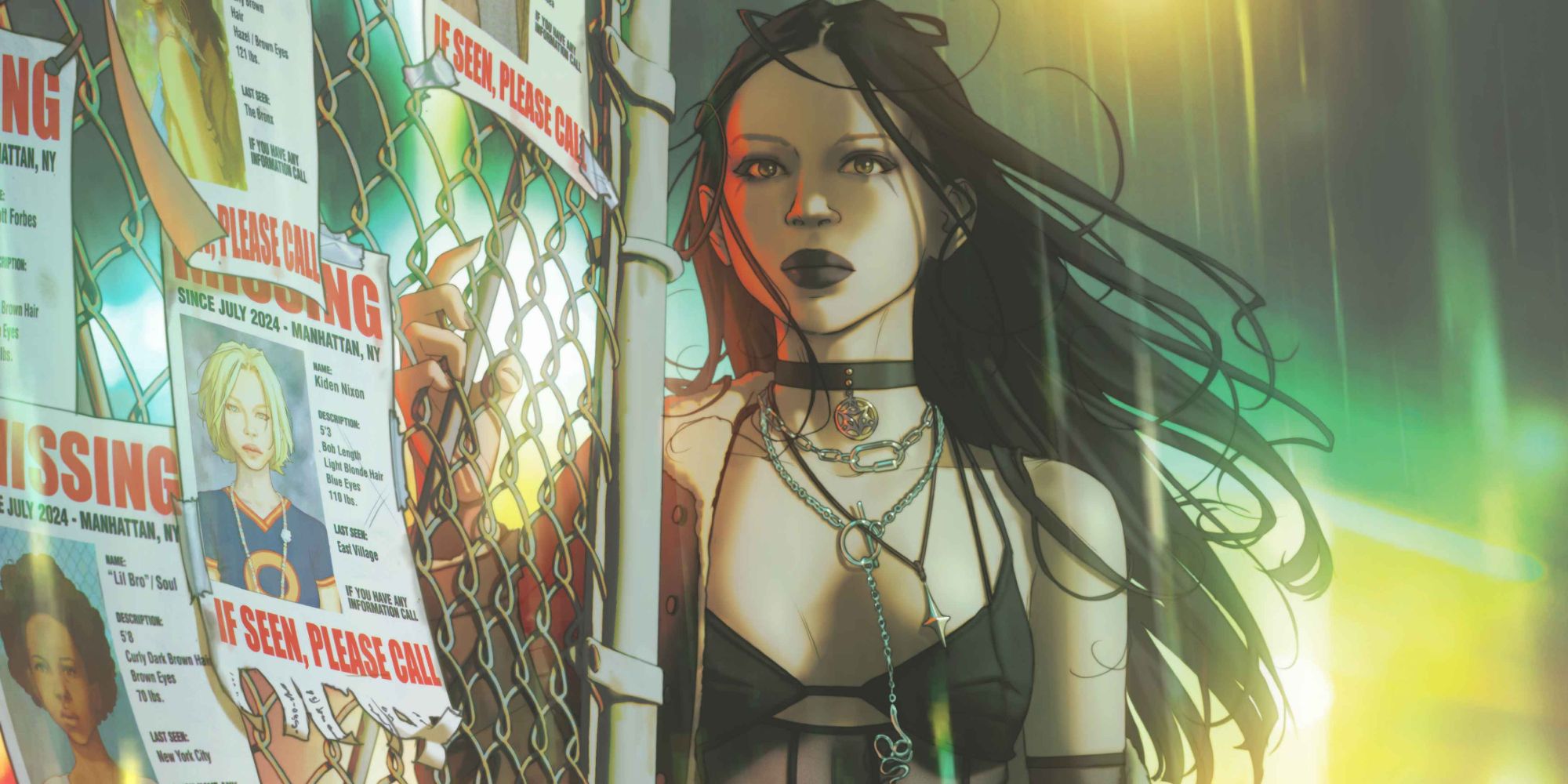 Laura Kinney on W. Scott Forbes' cropped variant cover to NYX (2024) #3