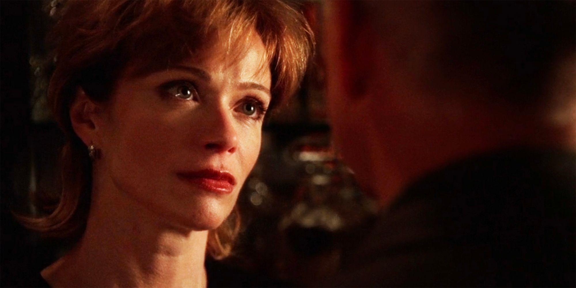 Lauren Holly's Jennifer Shepard looking longingly at Gibbs