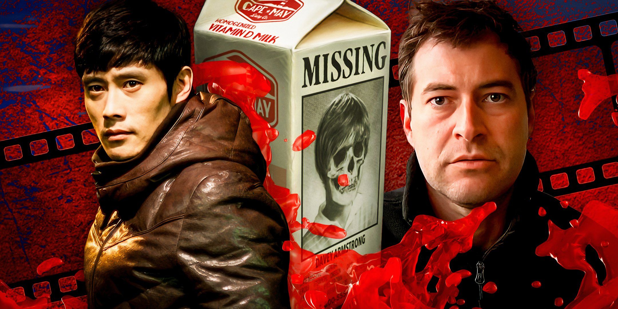 A custom image of Lee Byung-hun from I Saw the Devil and Mark Duplass from Creep. 