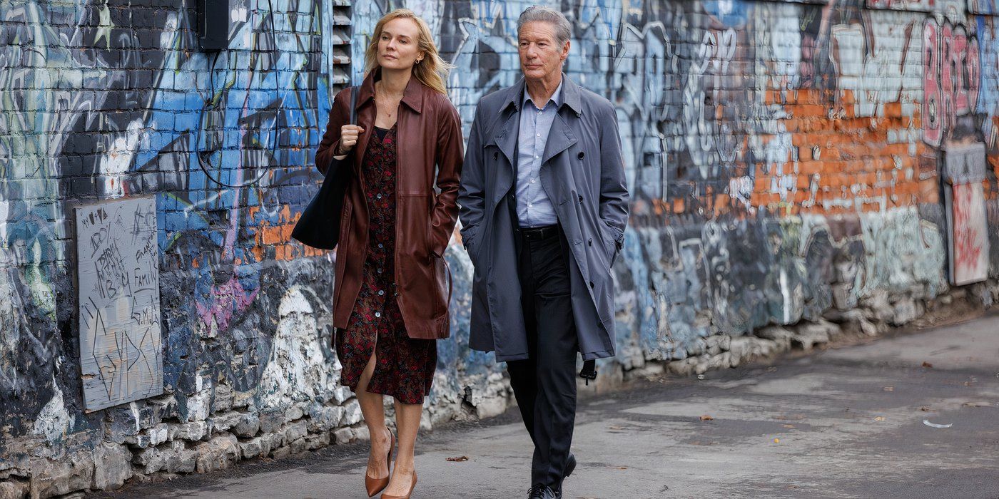 Richard Gere as Daniel Bloch and Diane Kruger as Alice in Longing (2024)