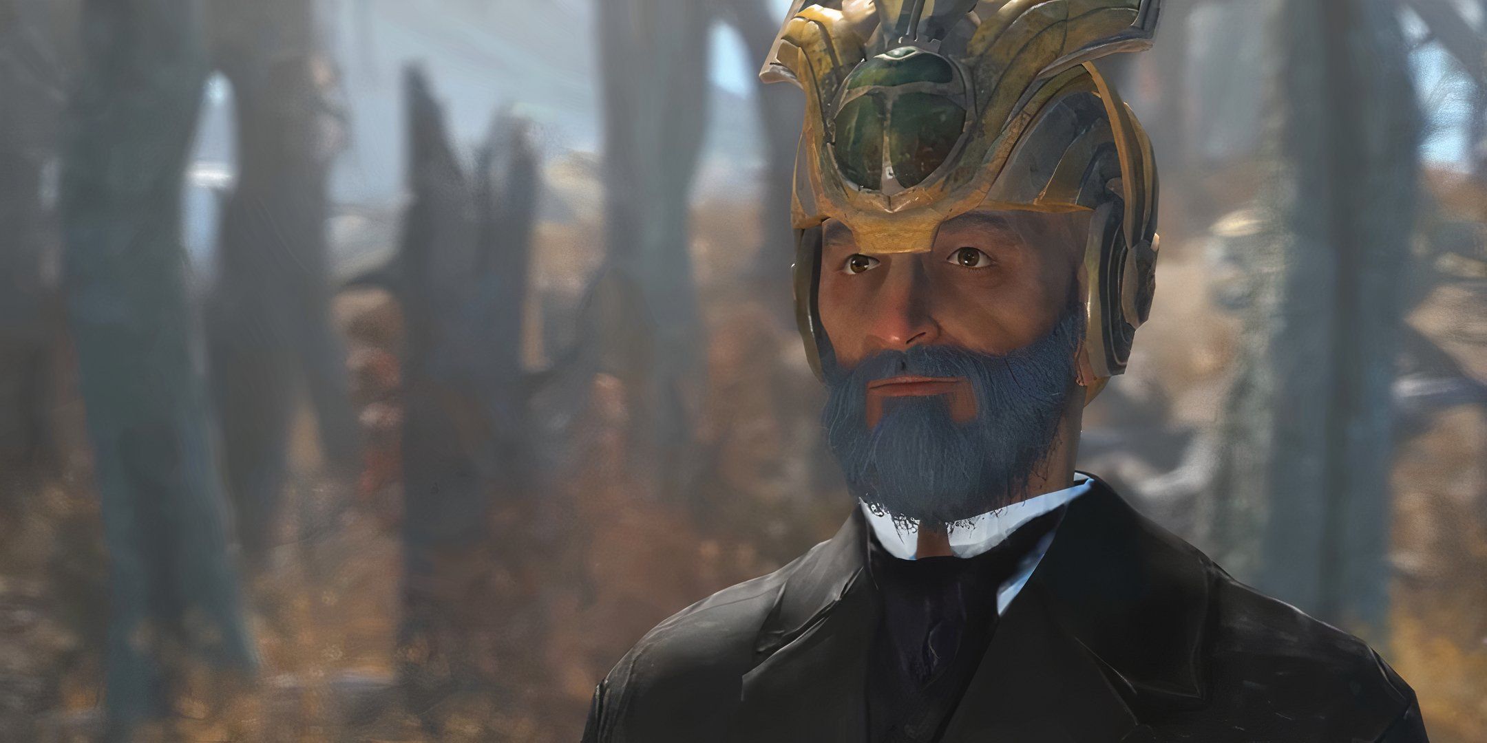 Lorenzo Cabot sorri para o jogador em Fallout 4.