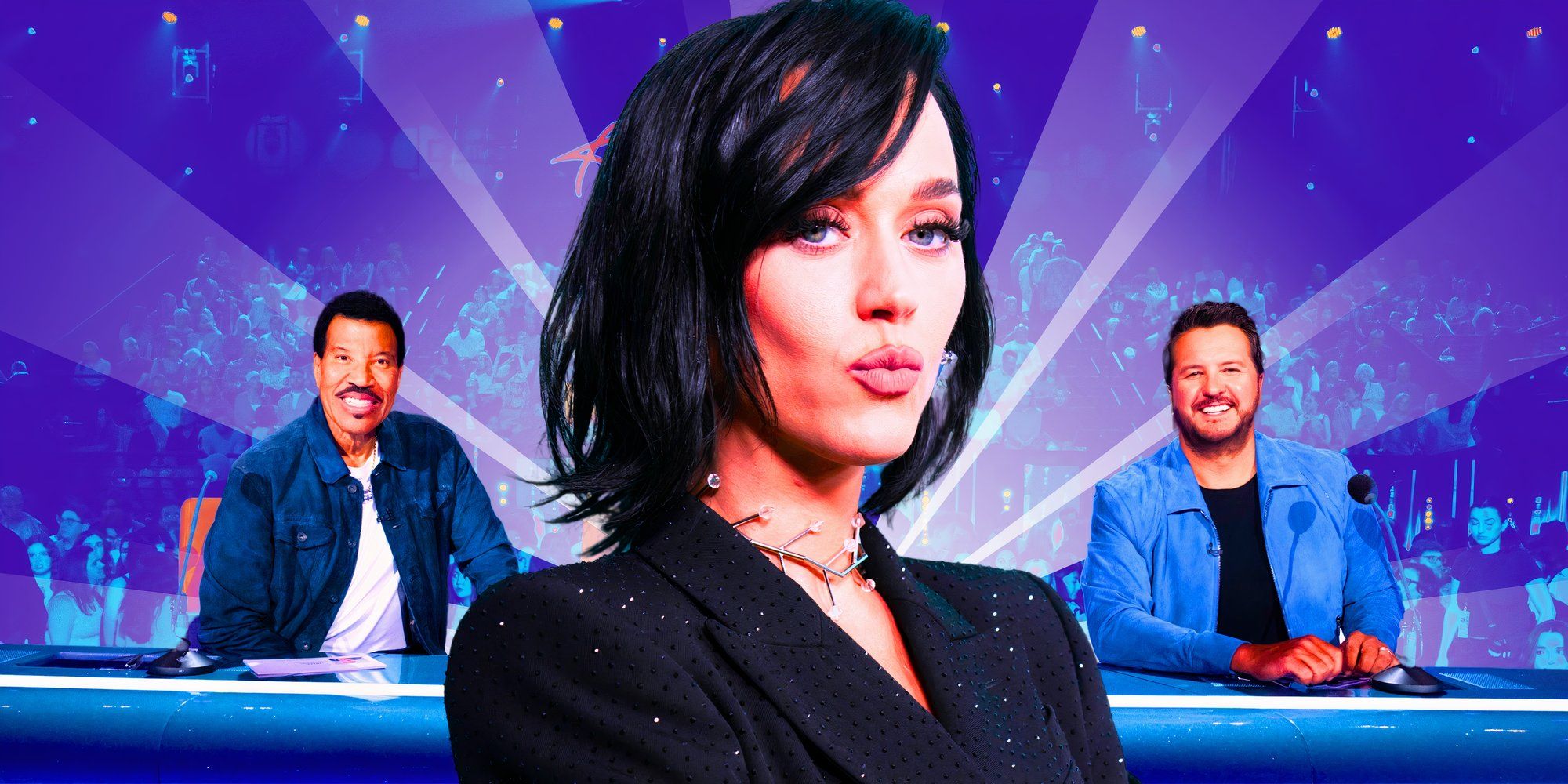 American idol image of lionel richie, katy perry, and luke bryan