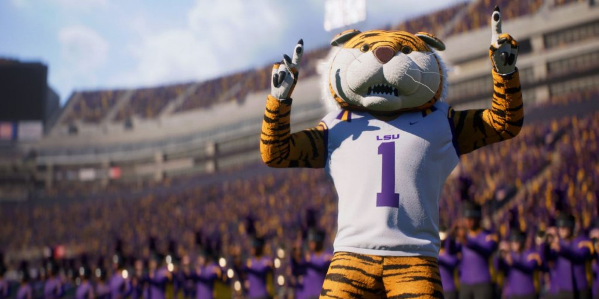 LSU's mascot in College Football 25