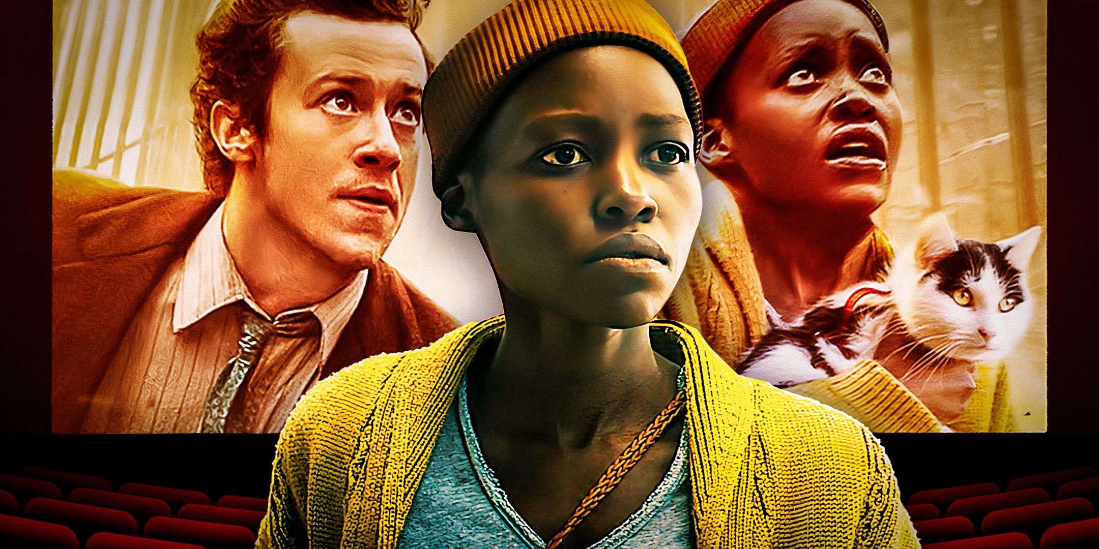 Lupita Nyong'o as Samira from A Quiet Place Day One in theaters