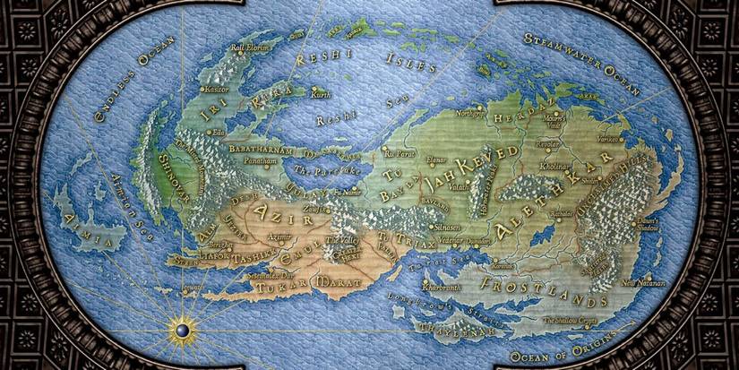 Map of Roshar The Stormlight Archive