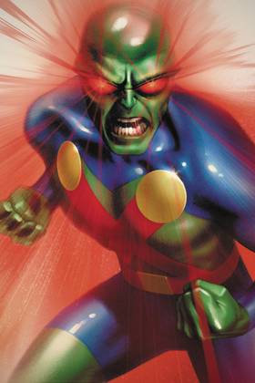 Martian Manhunter in Portrait Comic Cover Art
