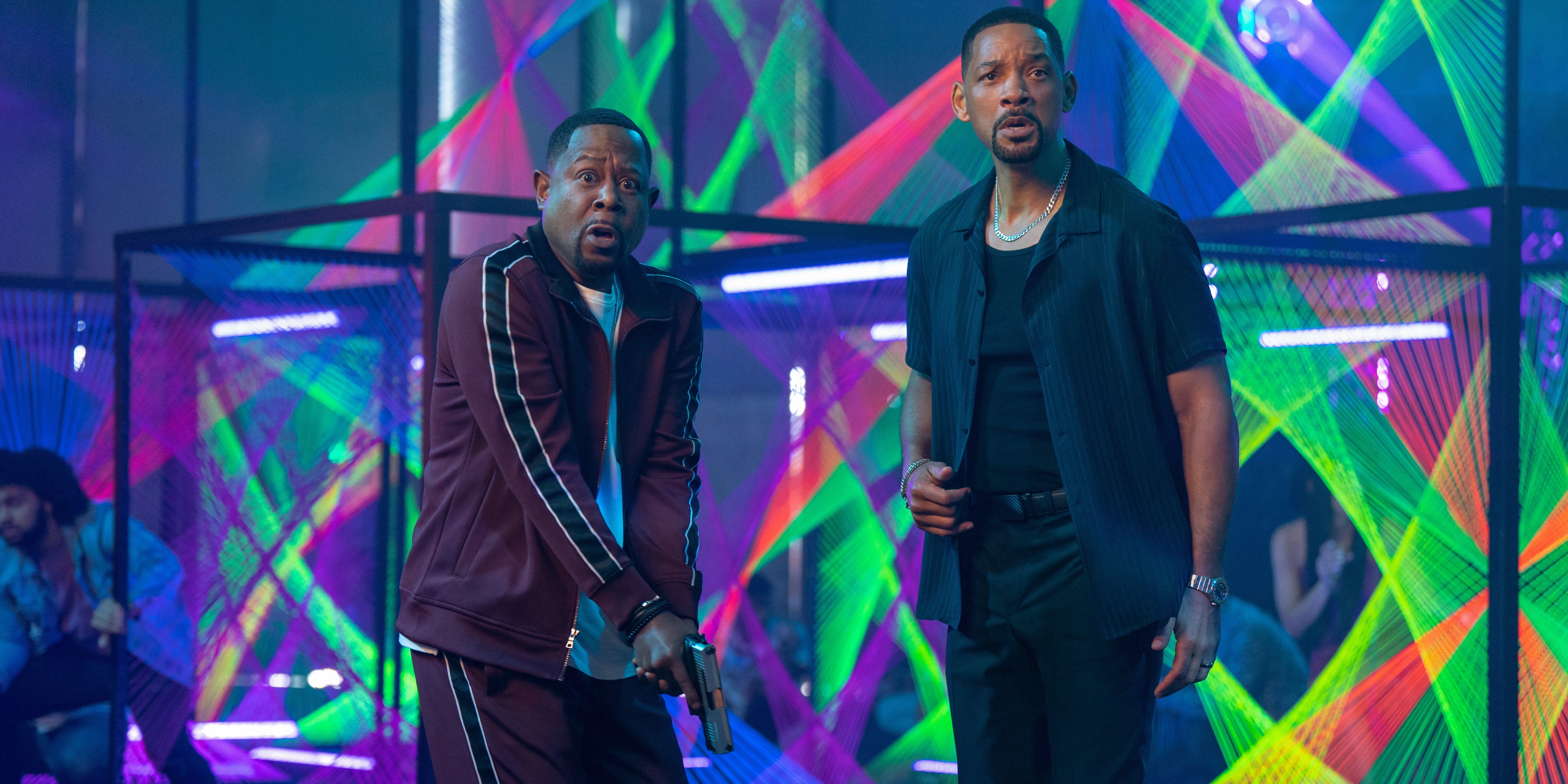 Martin Lawrence and Will Smith look stunned in Bad Boys Ride or Die