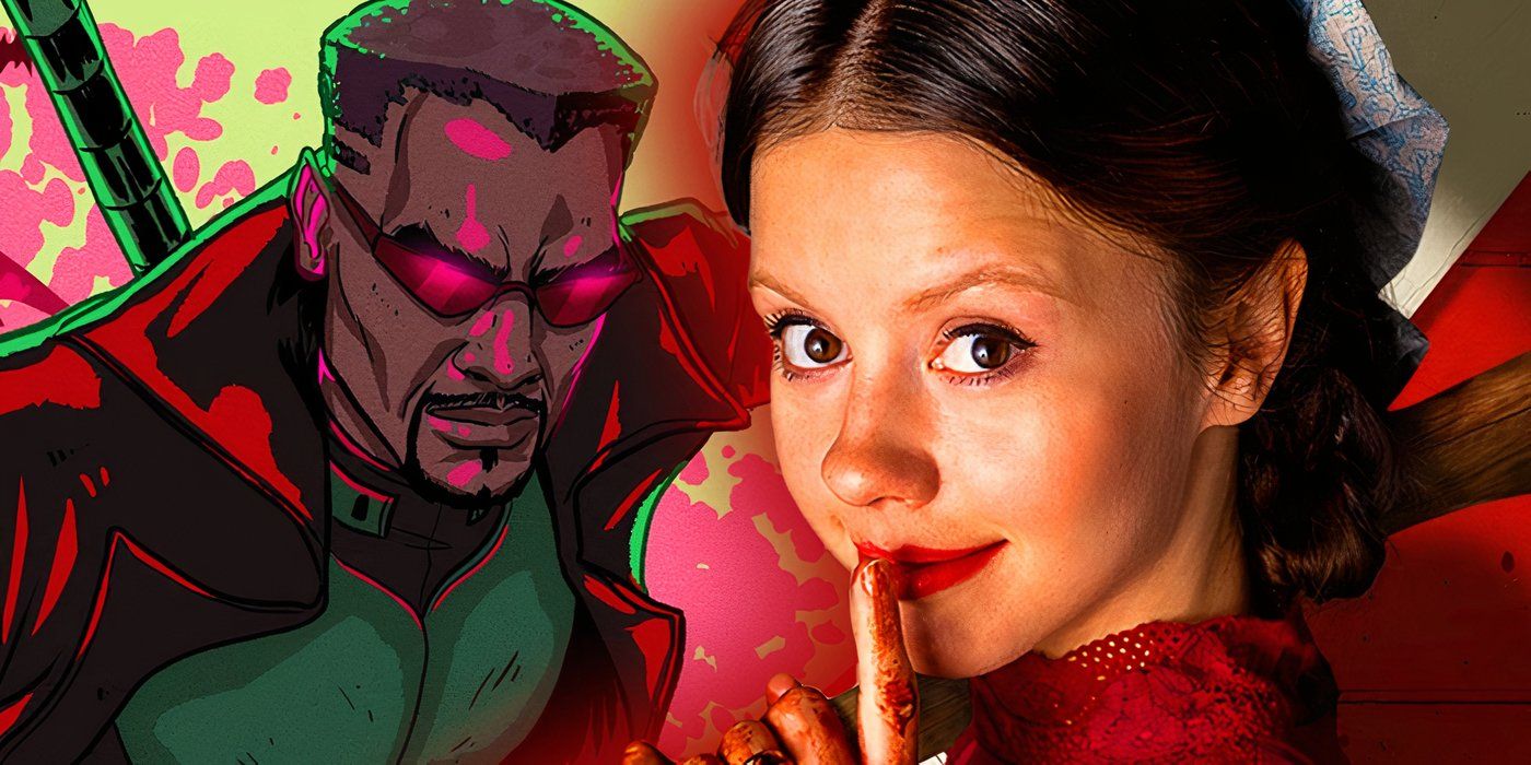 Mia Goth and Blade in Marvel Comics