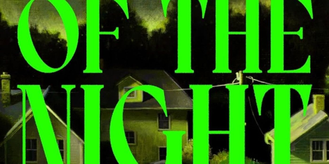 Middle of the Night cover with the title in lime green and a small town street as a background