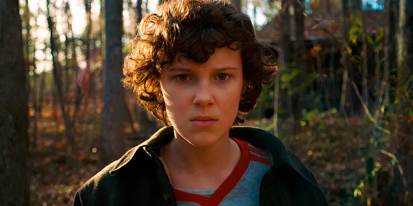 Millie Bobby Brown, de once años, en el bosque 