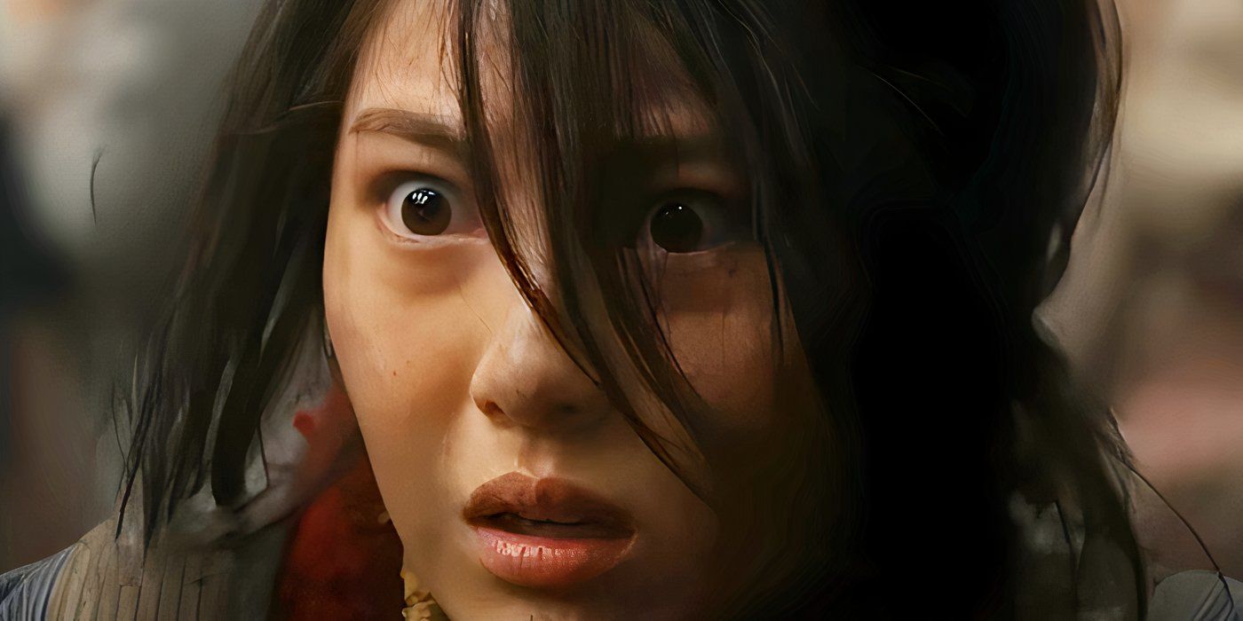 Minami Hamabe as Noriko Ōishi Looking Shocked in Godzilla Minus One
