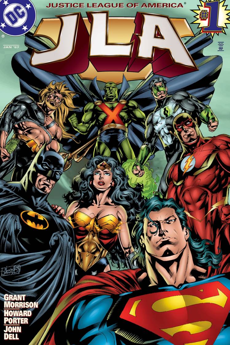 The Justice League drawn by Howard Porter