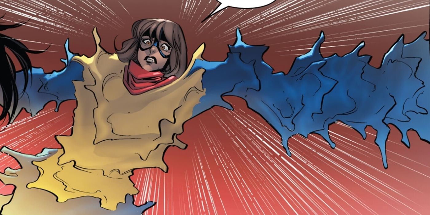 Ms. Marvel's powers going haywire. 