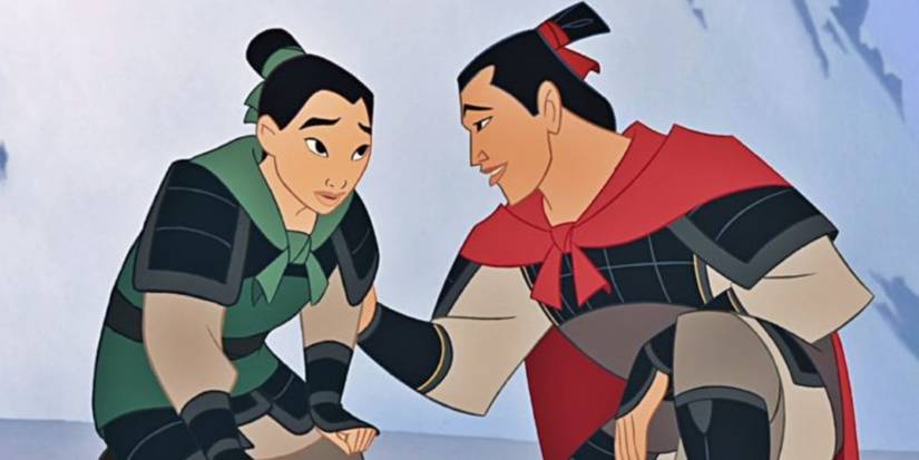 Mulan and Shang in Mulan