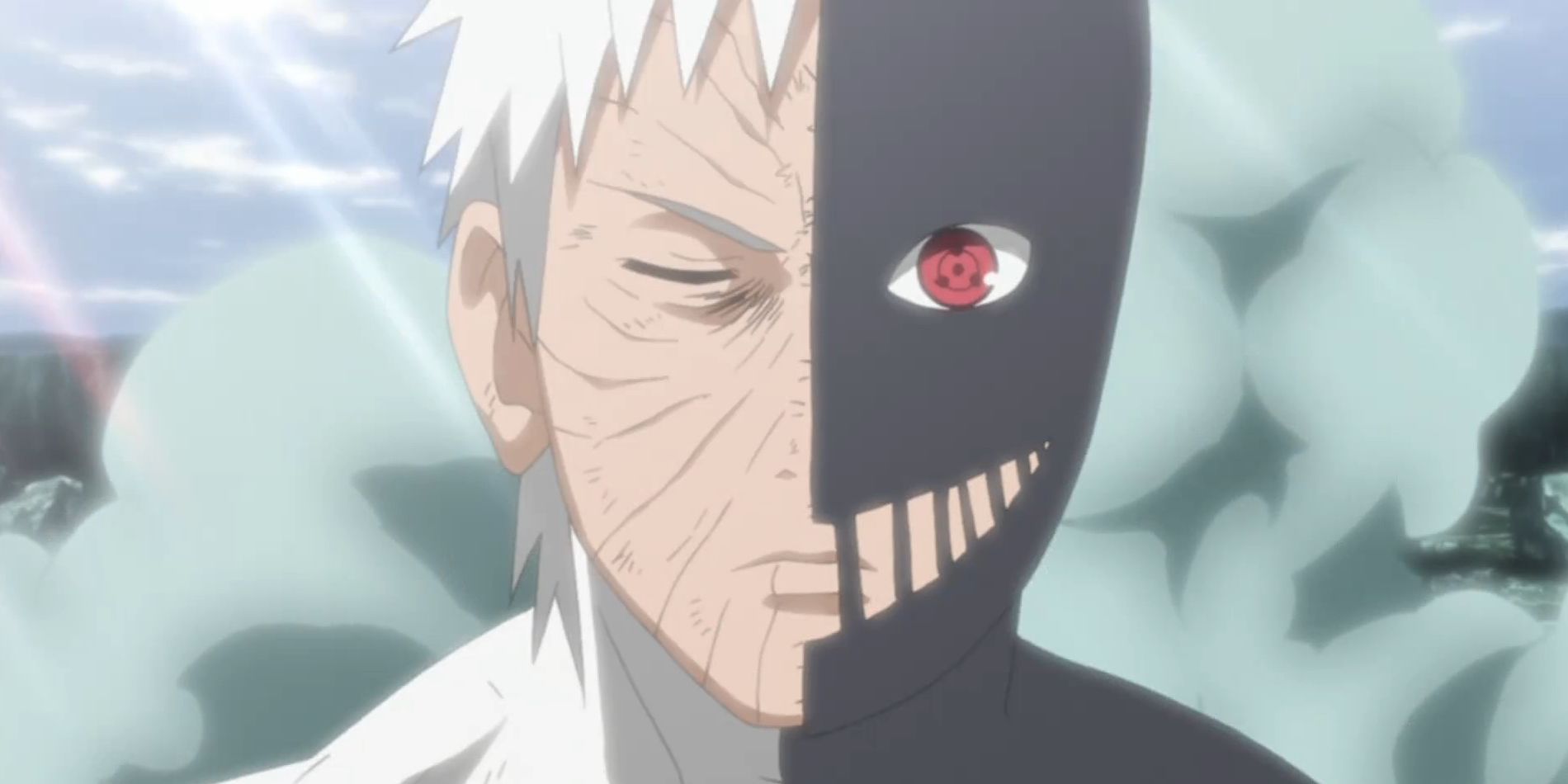 Naruto Black Zetsu em Obito prestes a matar Madara para despertar Kaguya