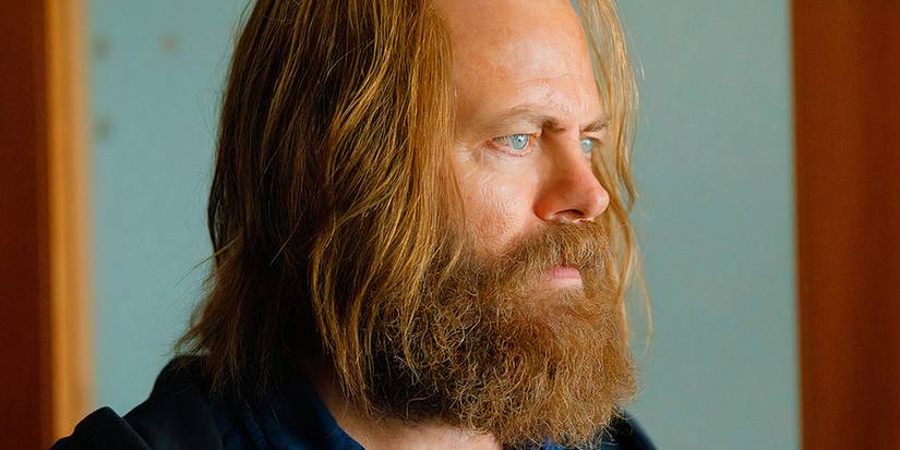 Nick Offerman with ginger hair in Devs