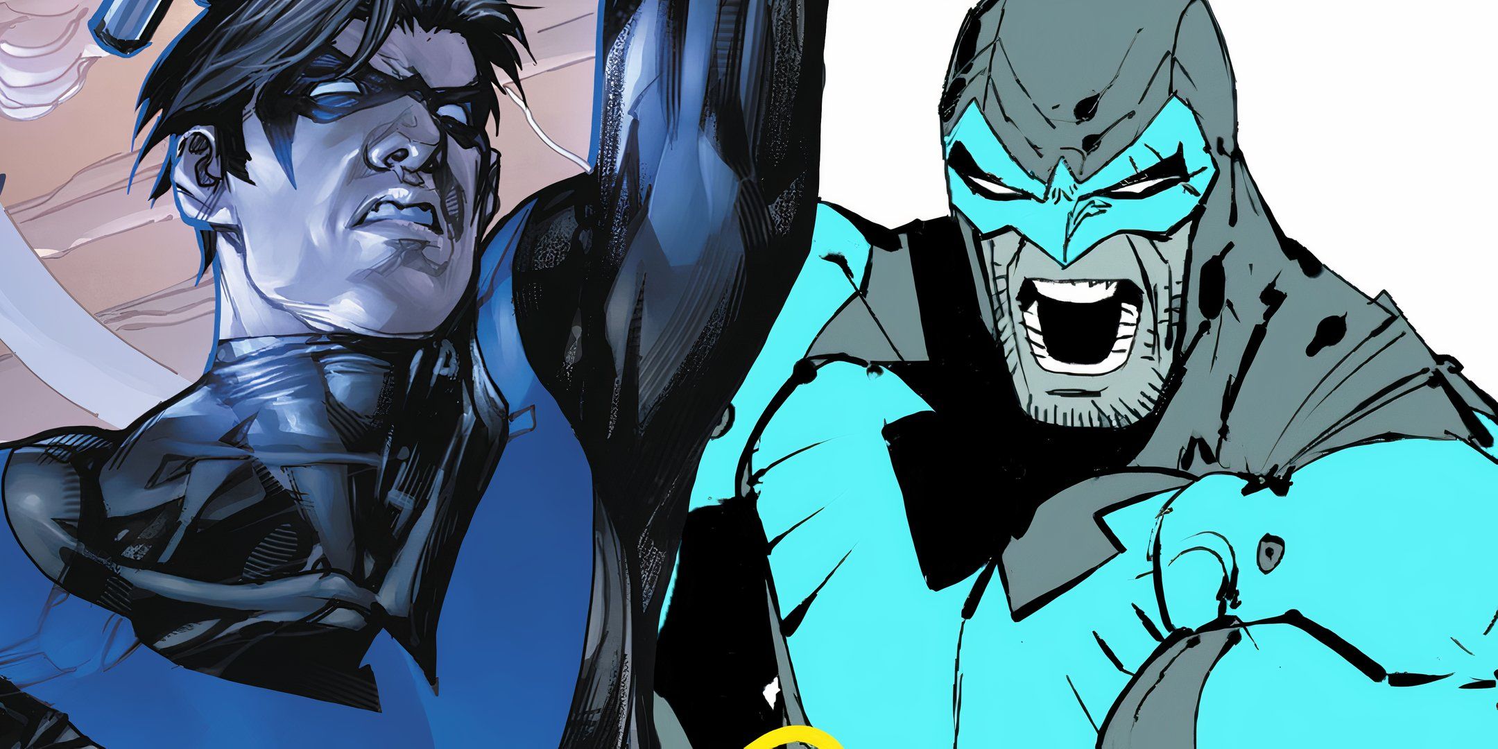 Nightwing and Mysterious Copycat DC