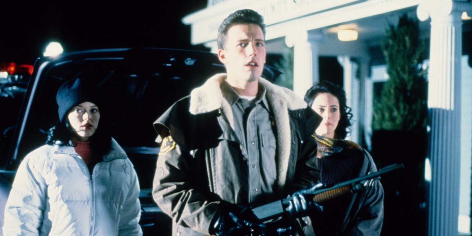 Ben Affleck, Rose McGowan, and Joanna Going in Phantoms (1998)