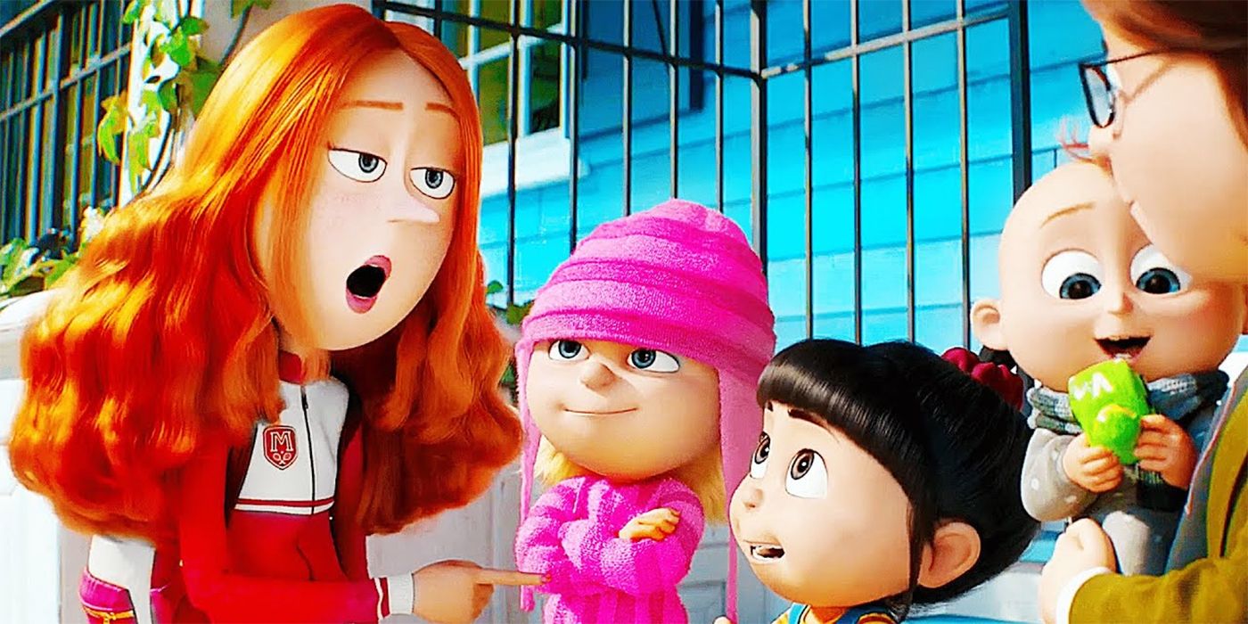 Poppy meets Gru's daughters in Despicable Me 4