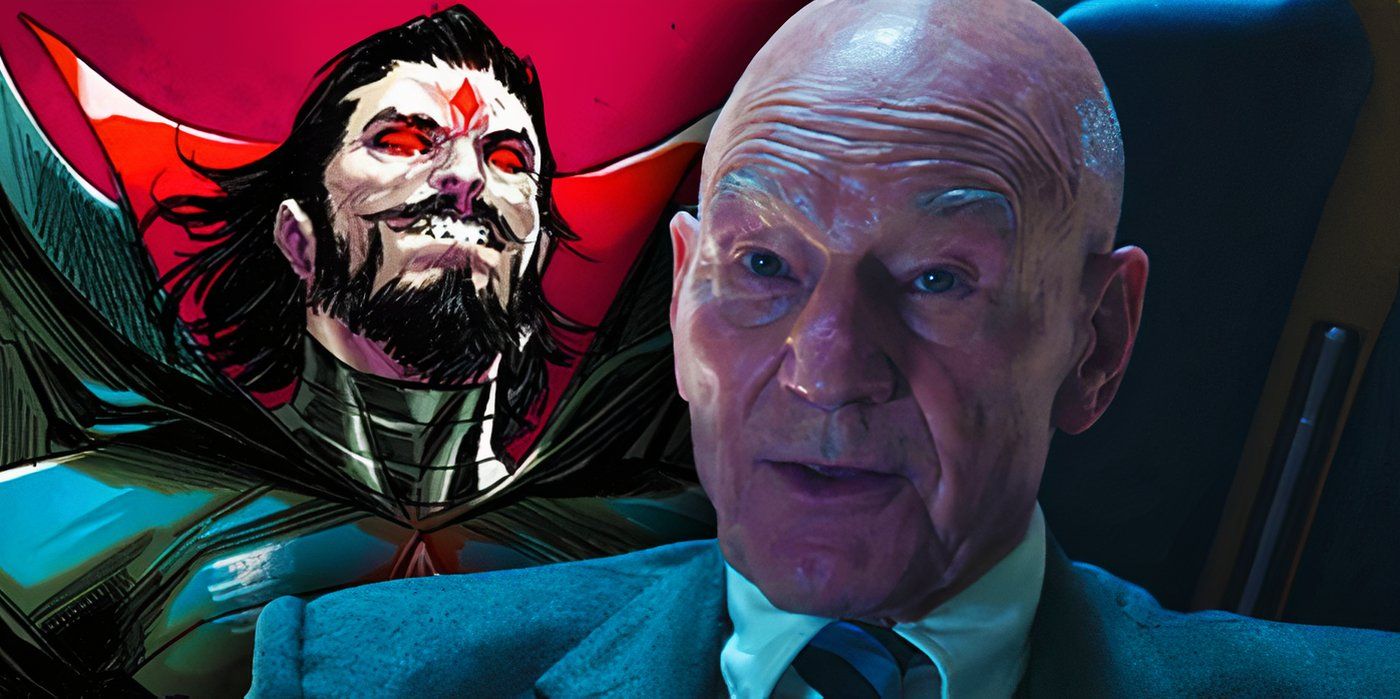 Professor X in Doctor Strange in the Multiverse of Madness and Mister Sinister in Marvel Comics