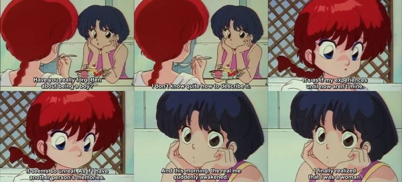 Ranma Describes How He Feels After Forgetting His Previous Life in "Am I...Pretty?: Ranma's Declaration of Womanhood"