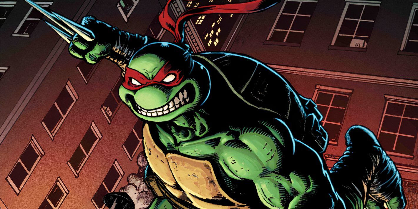 Raphael jumps into action, from the upcoming Ninja Turtles reboot.