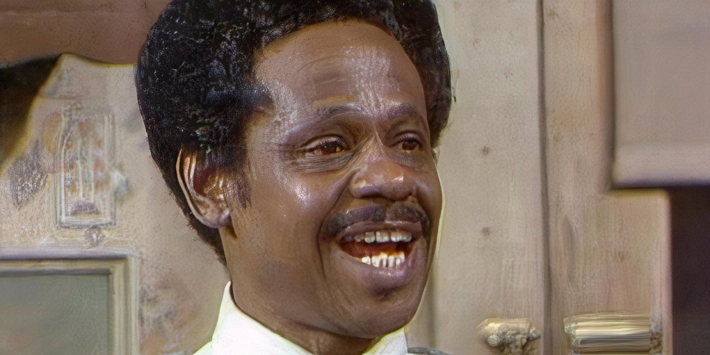 Raymond Allen As Woody Anderson laughing on Sanford and Sons.