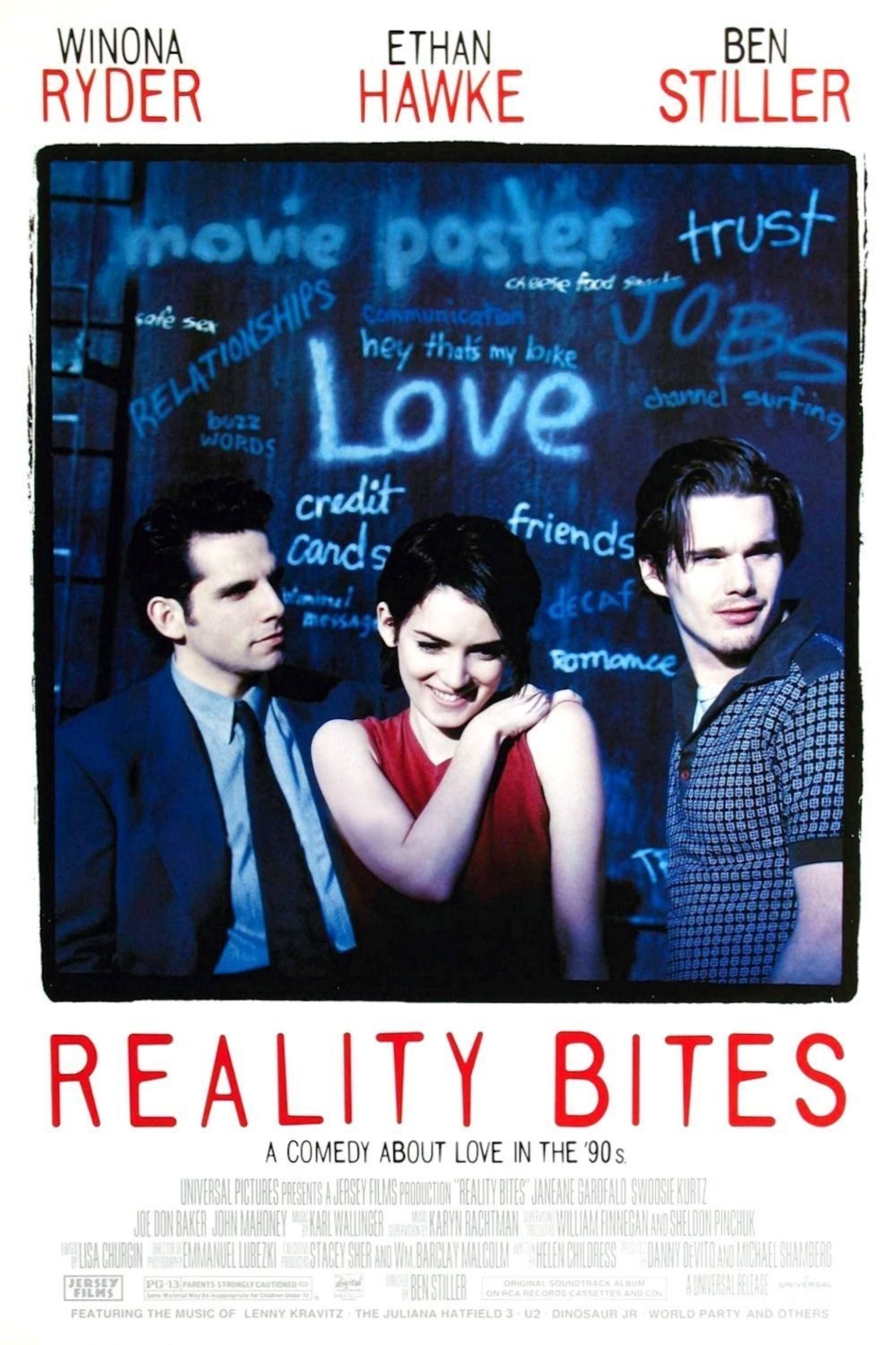 Reality Bites - Poster - Winona Ryder, Ethan Hawle & Ben Stiller