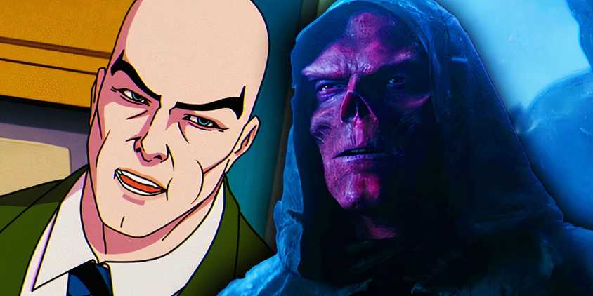 Red Skull and animated Professor X in the MCU