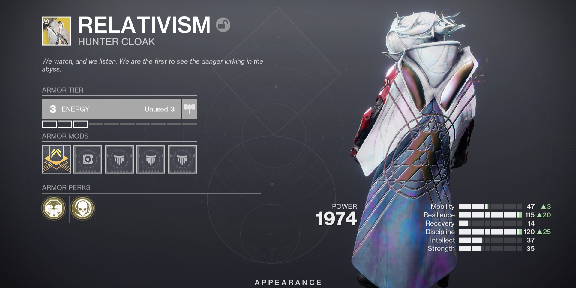 Teste de relitavismo de Destiny 2