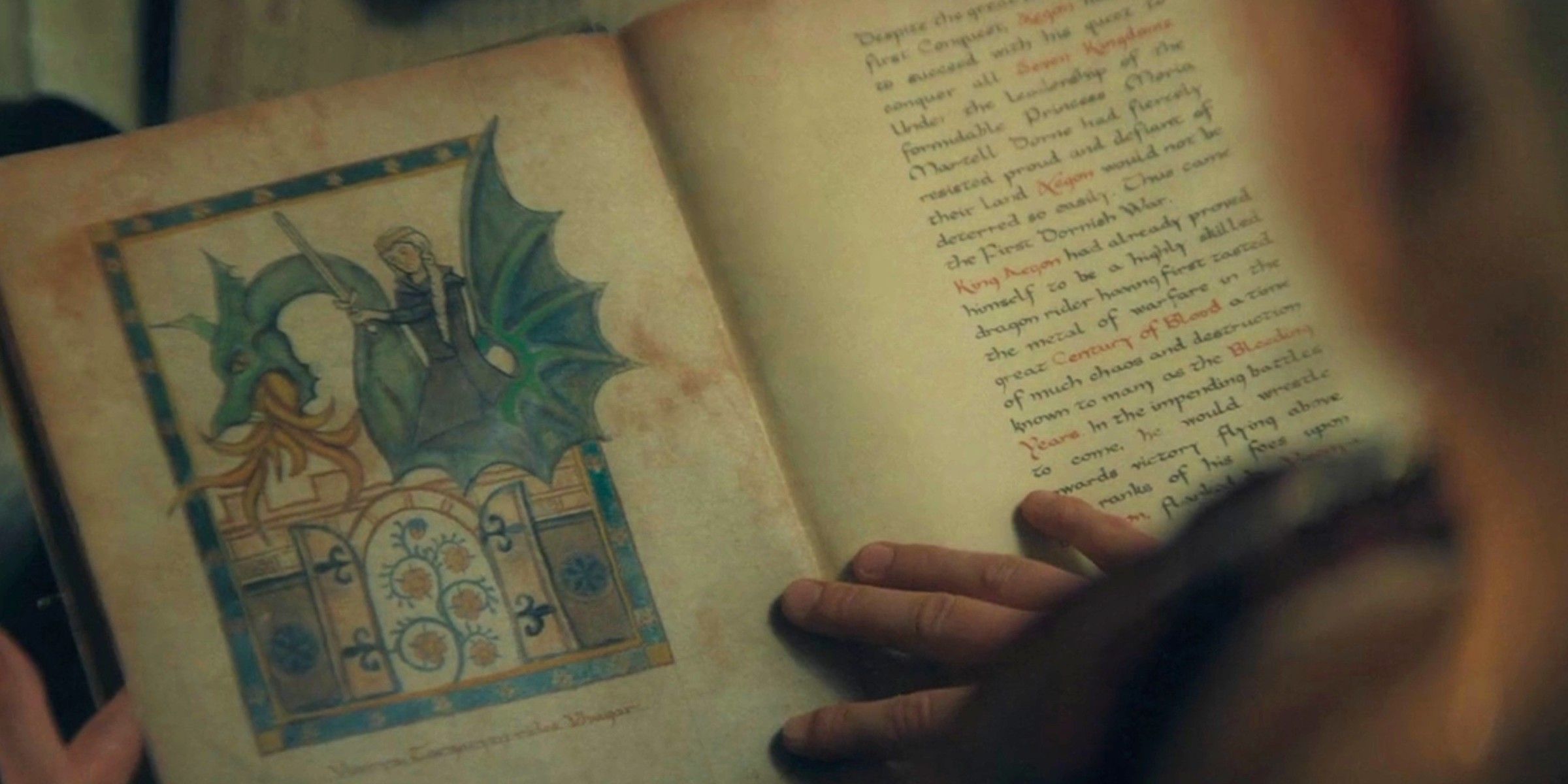 Rhaenyra lê sobre a Rainha Visenya Targaryen na 2ª temporada de House of the Dragon