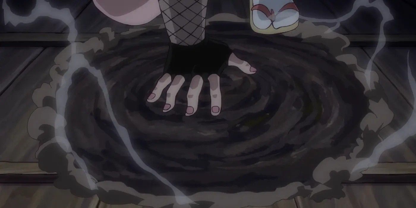 Shinobu uses Ripe-Ripe Fruit in One Piece to make wood rot.