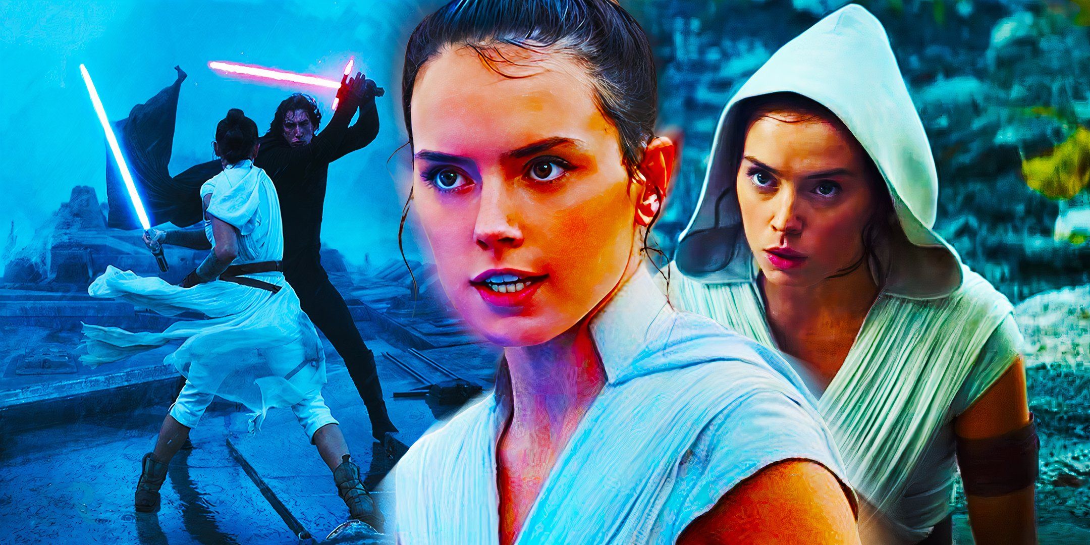 ¿Qué edad tiene Rey en cada película de la trilogía secuela de Star Wars?