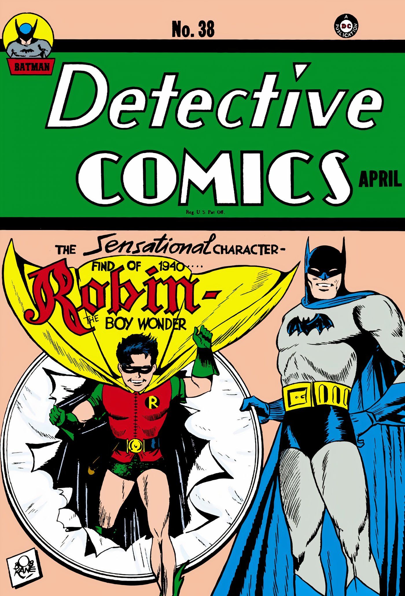 Primeira aparição de Robin Detective Comics 38 DC