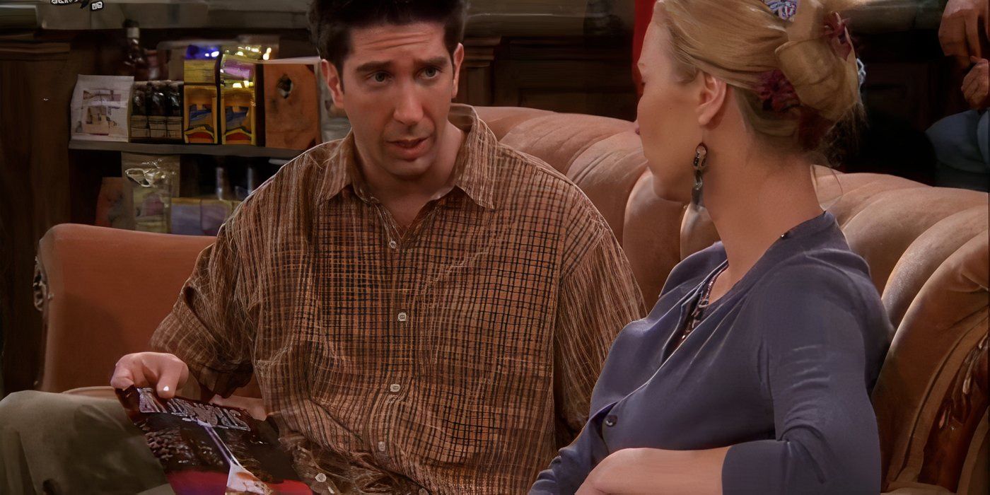 Ross and Phoebe arguing in Friends