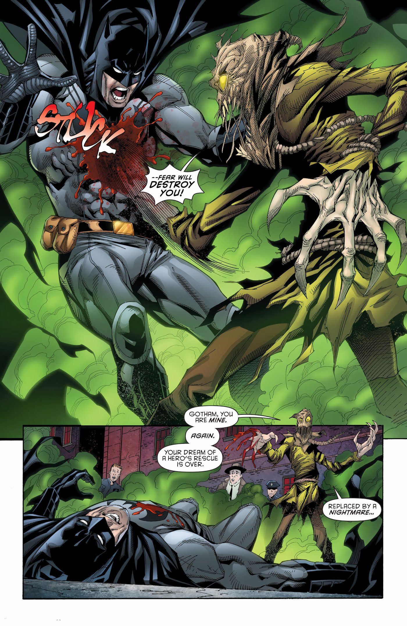 Scarecrow Hallucinates Killing Batman