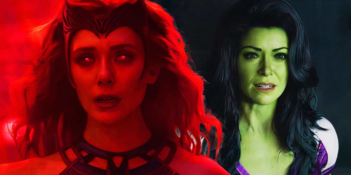 Scarlet Witch in WandaVision and She-Hulk in She-Hulk Attorney at Law