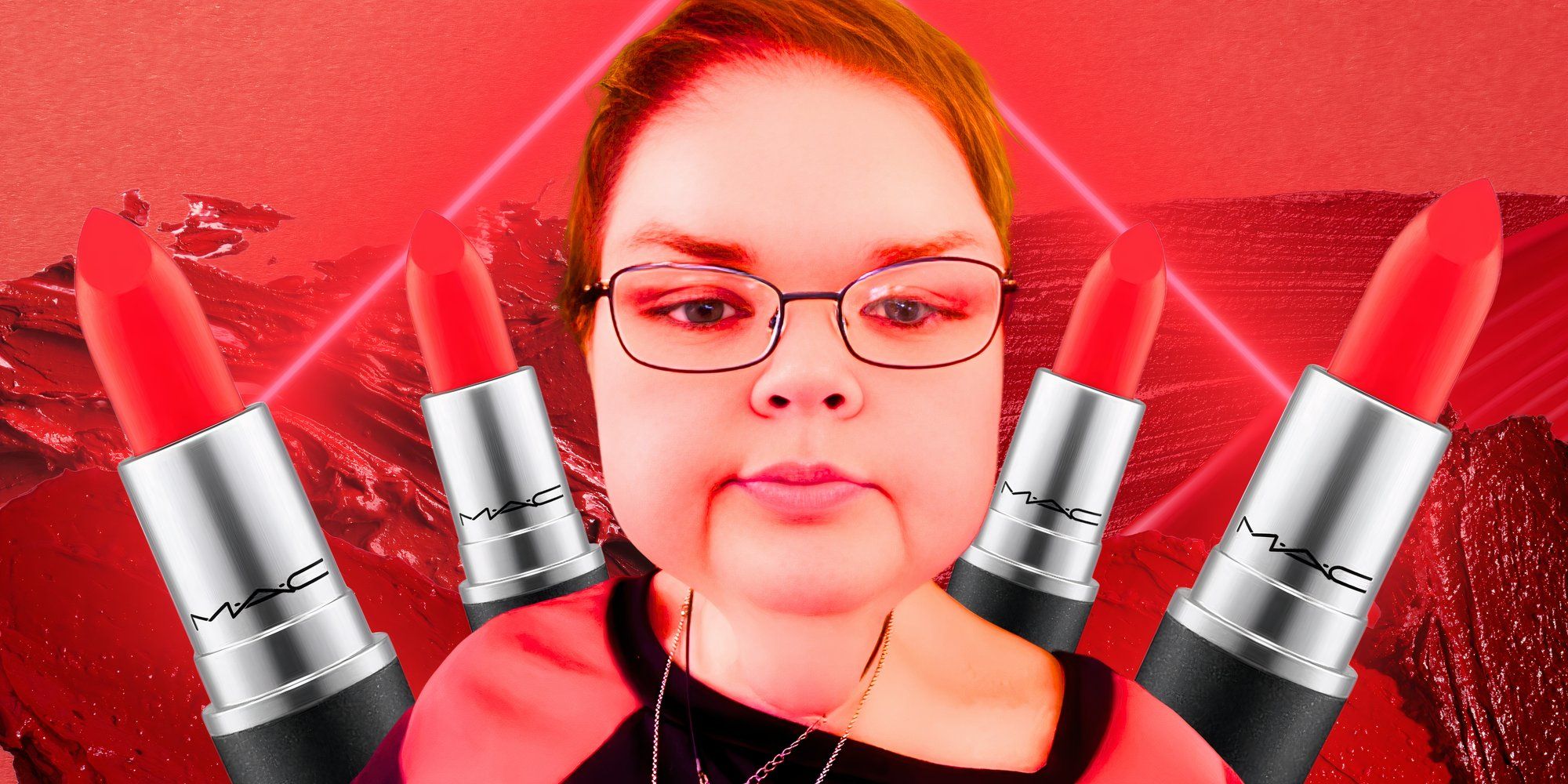 tammy with lipstick background