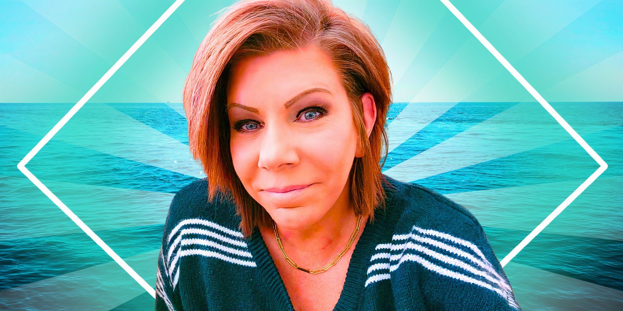 image of meri from sister wives with ocean background