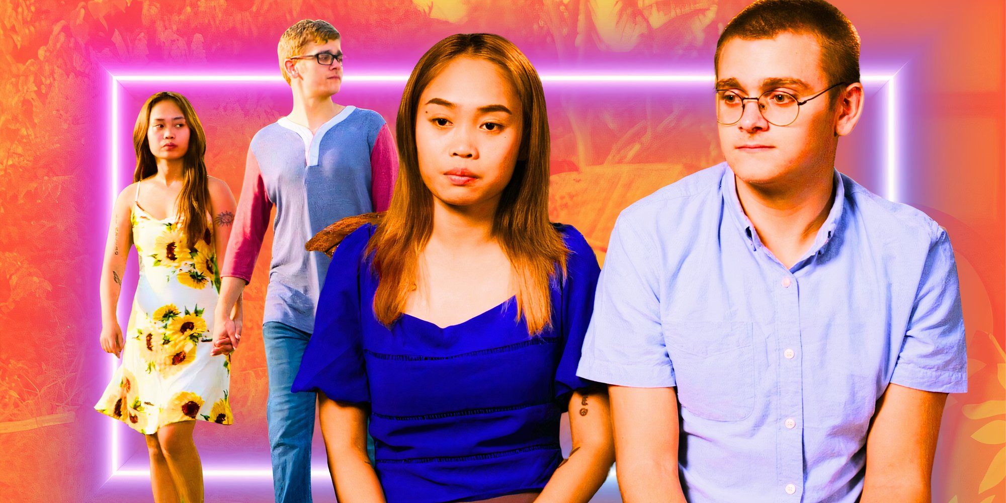 a montage of Brandan and Mary from 90 day fiance