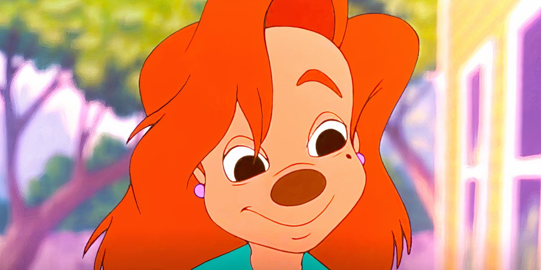 Roxanne smiling in A Goofy Movie