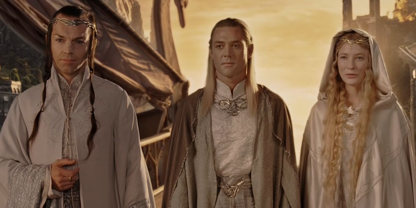 Elrond, Celeborn and Galadriel from The Lord of the Rings: The Return of the King
