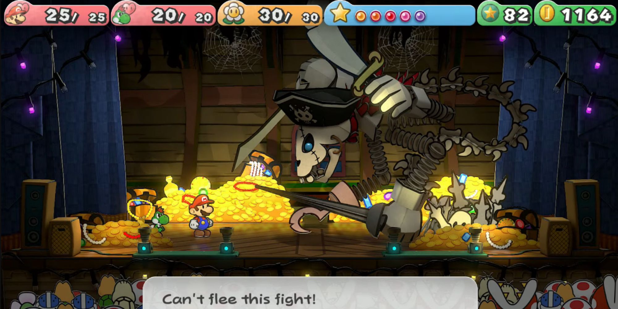Cortez boss battle in Paper Mario