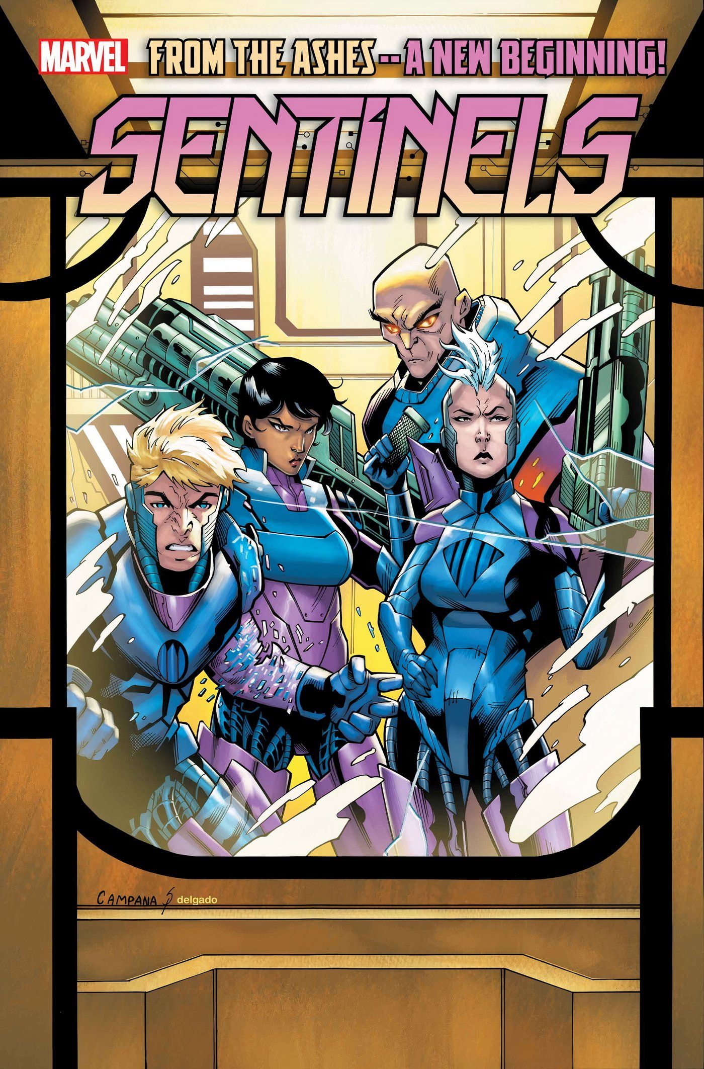 Sentinels #1 variant cover by Campana