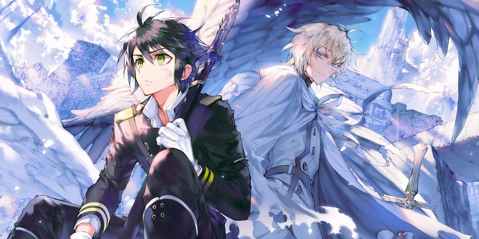 Serafim do fim Mikaela Yuichiro Hyakuya protagonistas