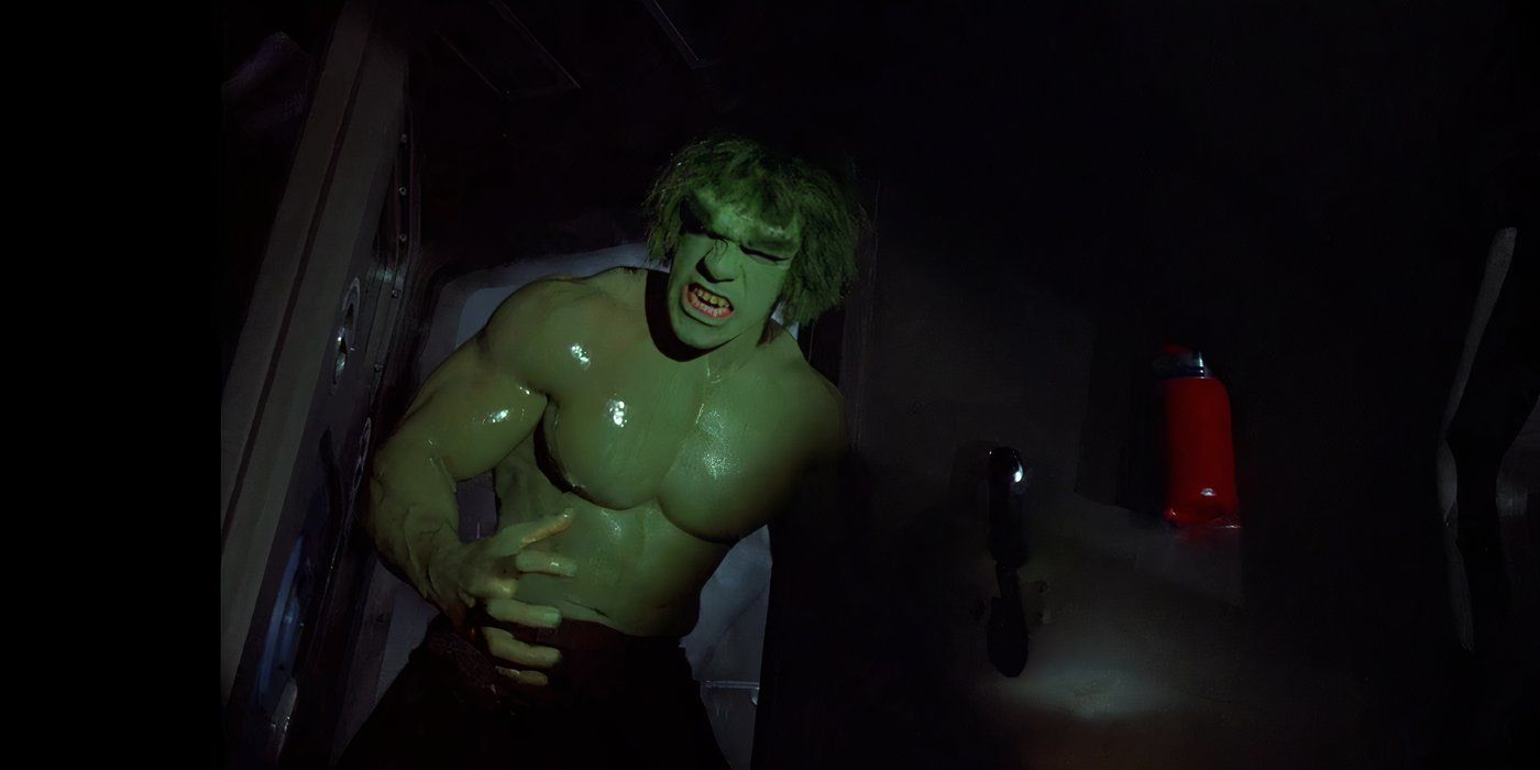 Lou Ferrigno como o Hulk em O Incrível Hulk (1977)