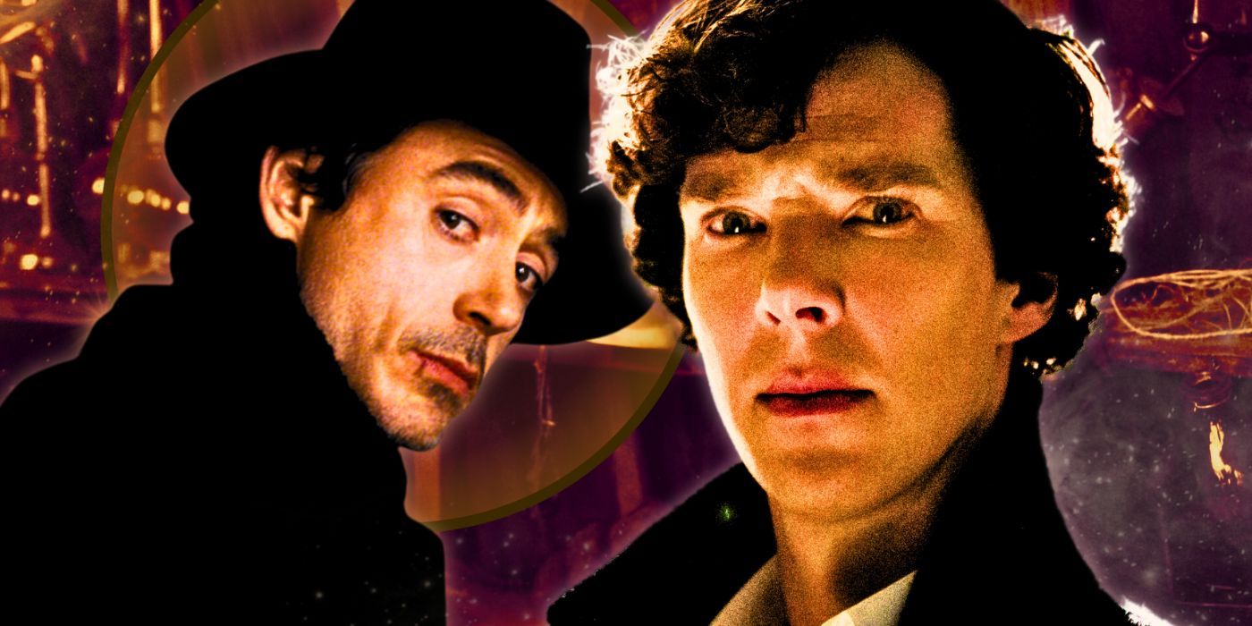 Custom image of Robert Downey Jr. and Benedict Cumberbatch as Sherlock Holmes