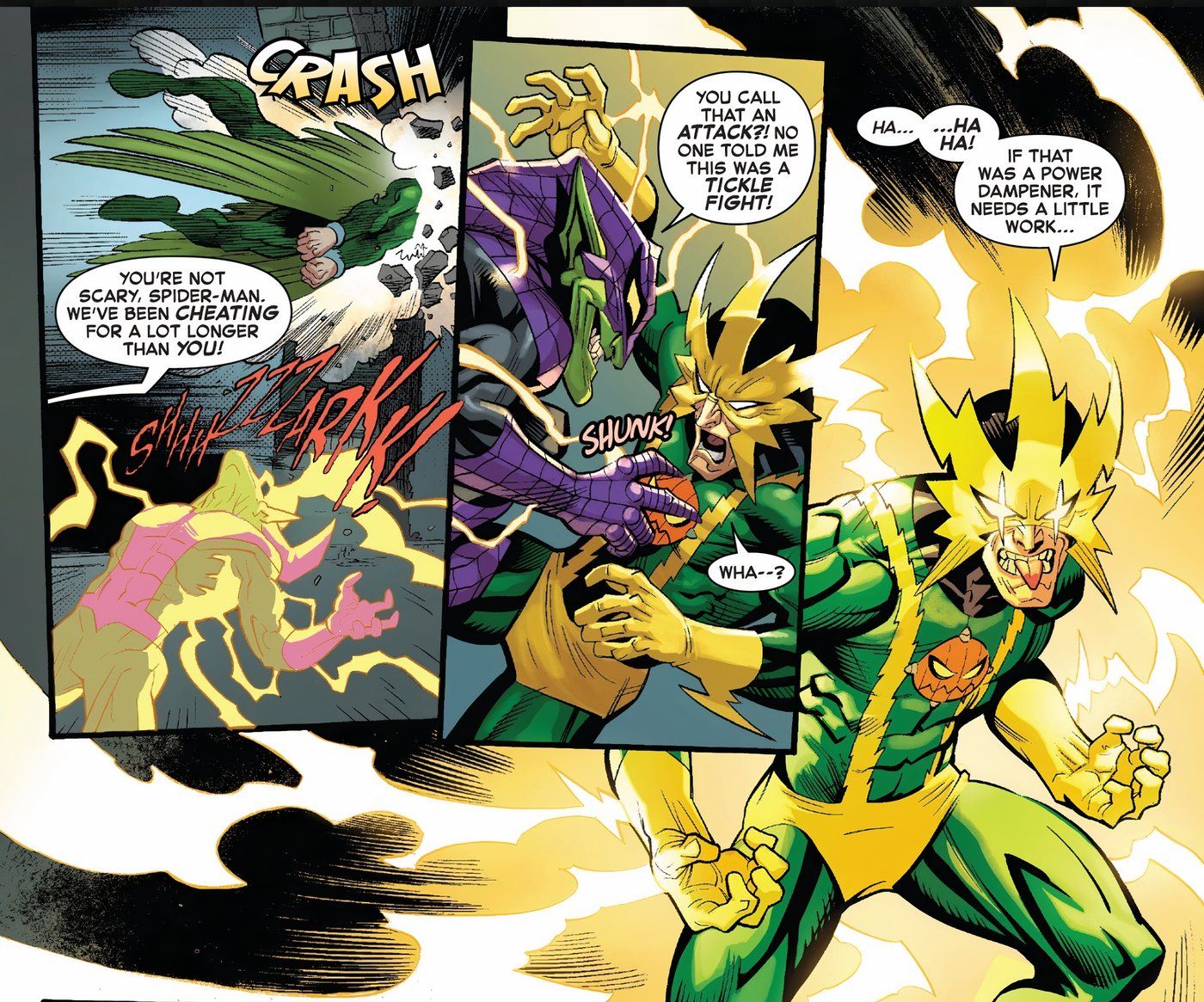Novo Goblin Vs Veneno Glow In The Dark Spiderman With Venom Kingpin