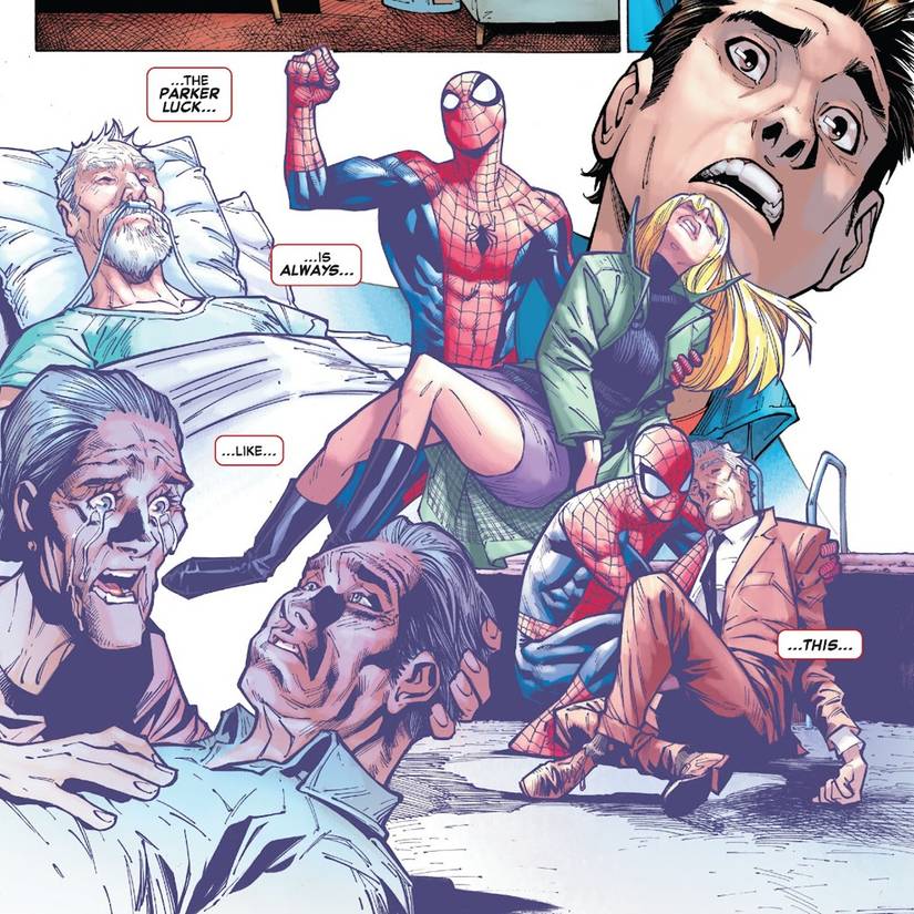 Spider-Man's history with Peter Parker Luck.