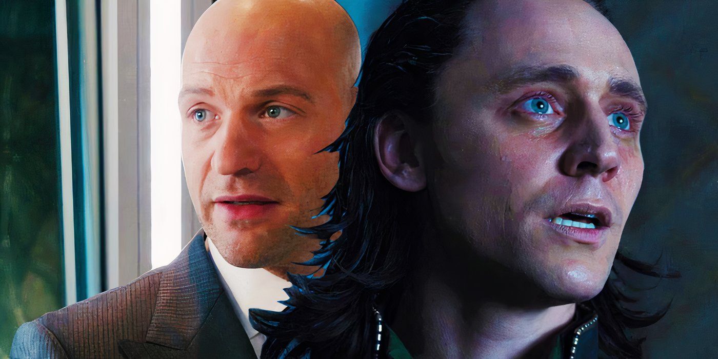 Split image of Loki looking bedraggled and Darren Cross looking determined in the MCU